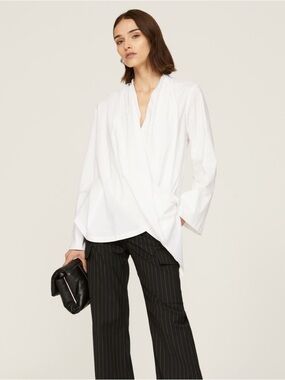 MOSSI | cotton wrap shirt